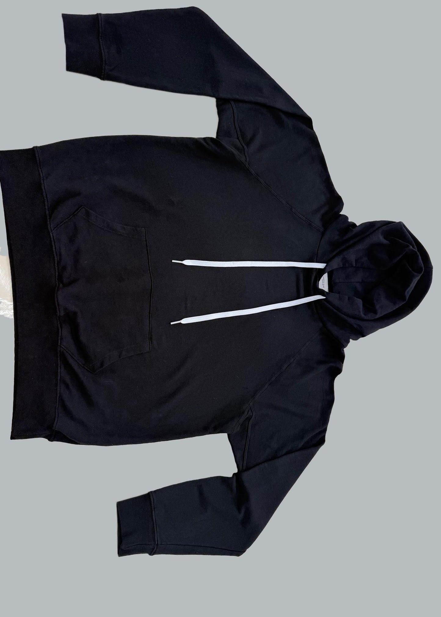 Garment Dye Oversized Cotton French Terry Hoodie: Lightweight Drawstring Sweatshirt