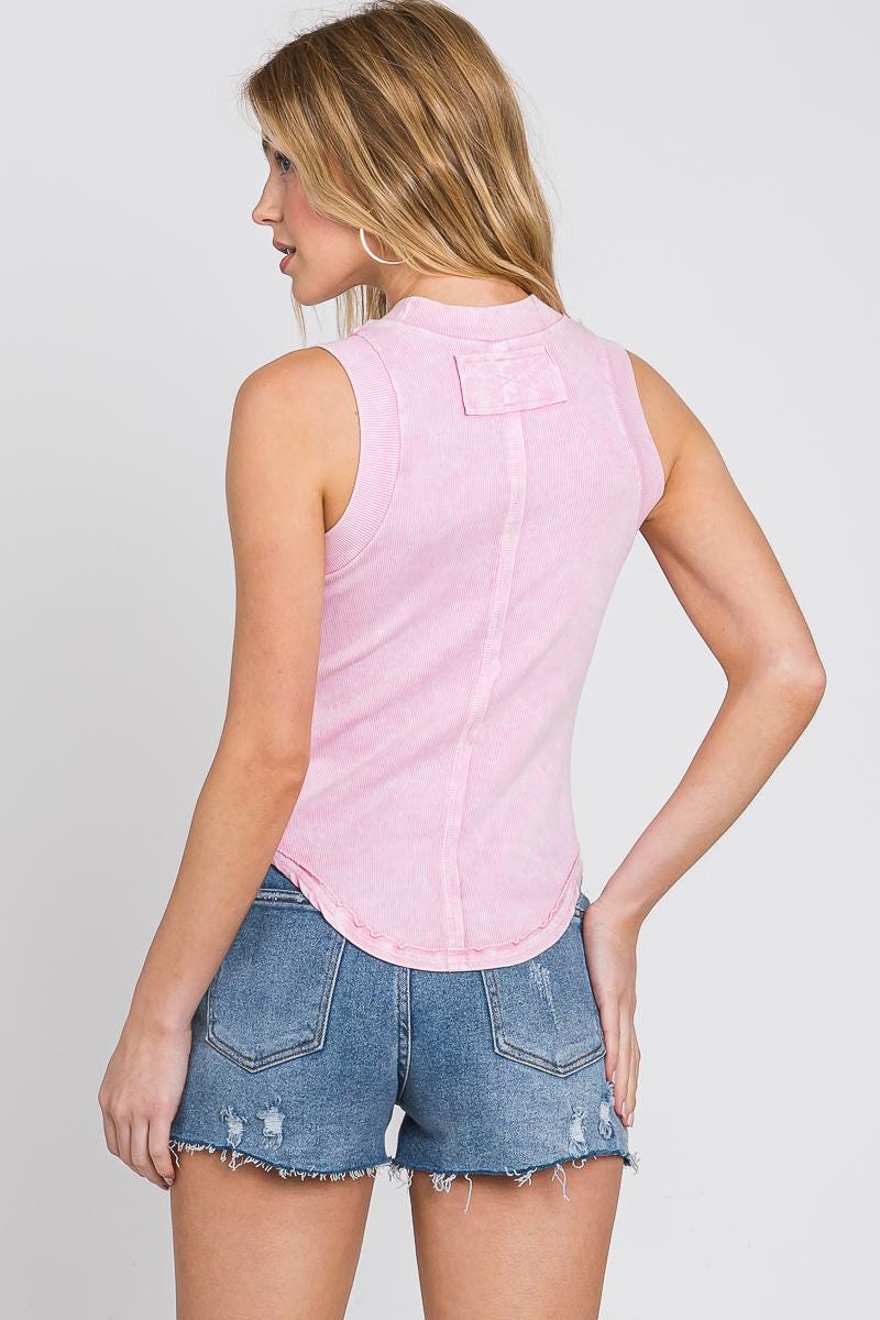 Muscle Tank Top, Rib, Free US Shipping - Made in USA