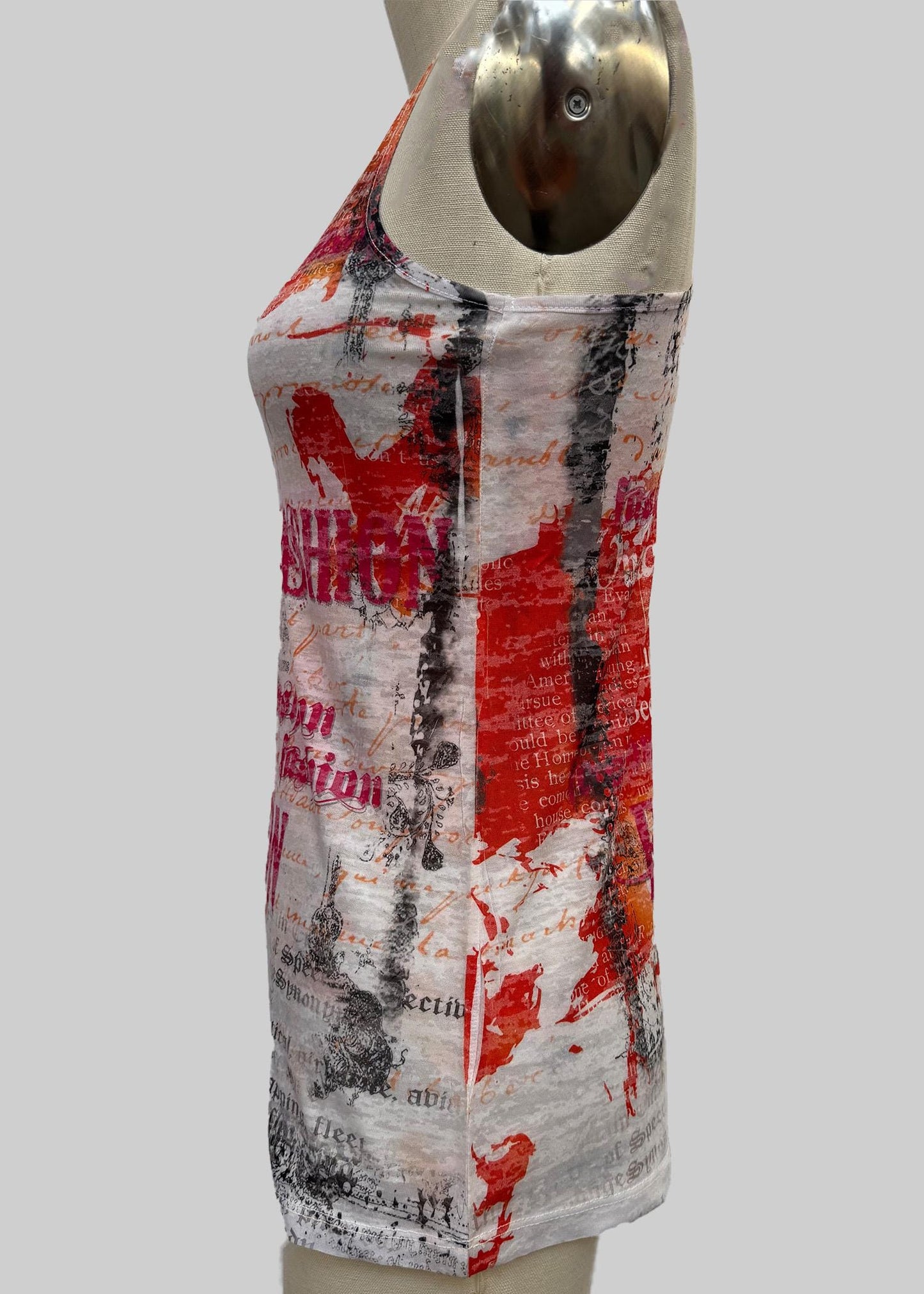 Graphic Racerback Tank Top: Y2K Inspired Fashion - Made in USA