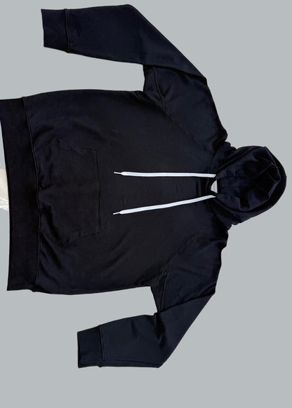 Garment Dye Oversized Cotton French Terry Hoodie: Lightweight Drawstring Sweatshirt