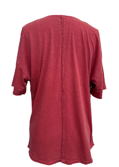 Cowl Neck Top: Lightweight Cotton Slub, Made in USA