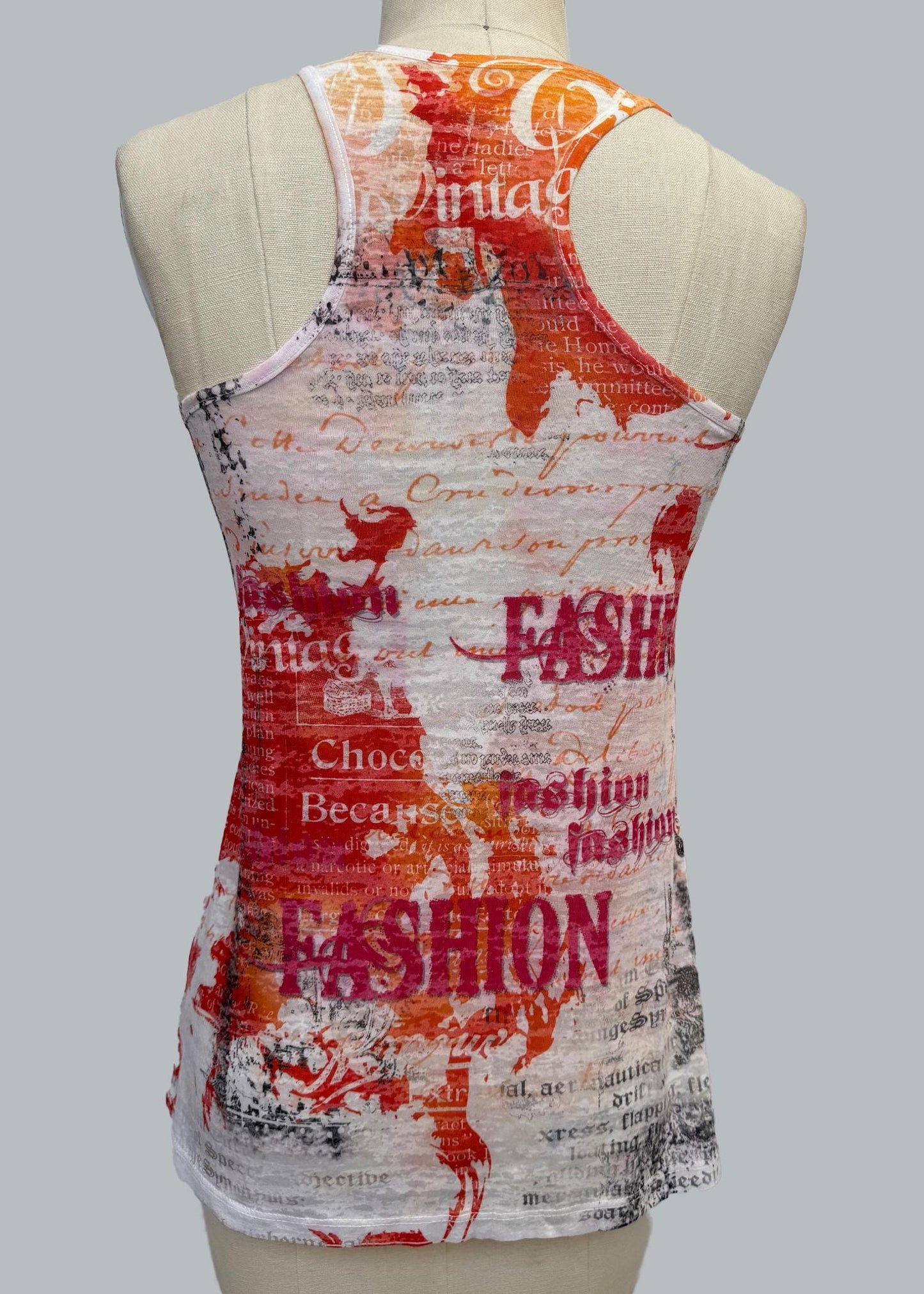 Graphic Racerback Tank Top: Y2K Inspired Fashion - Made in USA