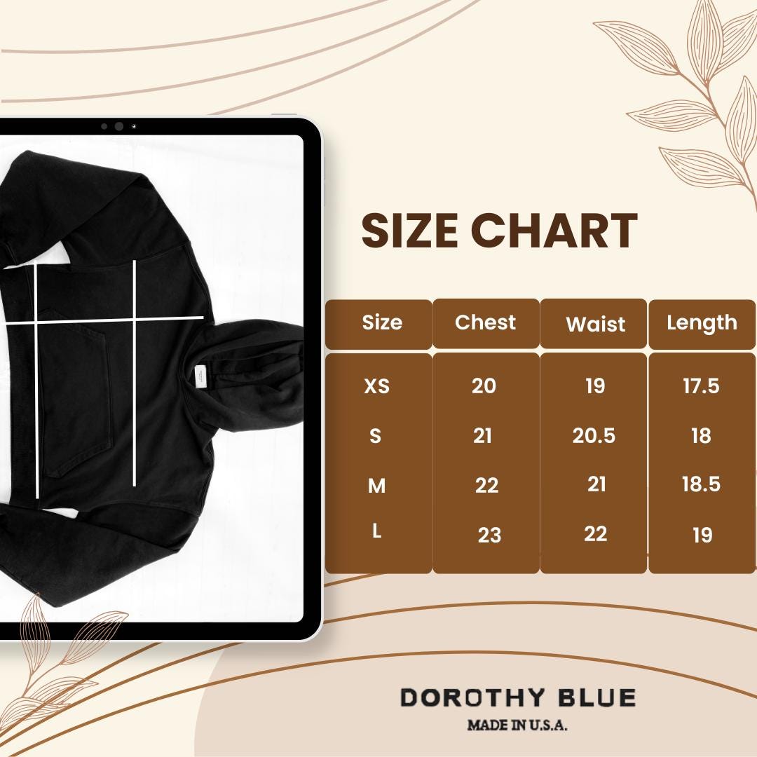 Cropped Hoodie: Heavyweight French Terry Cotton, Relaxed Fit - Made in USA