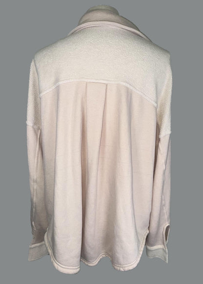 Oversized Sherpa Cardigan: Boho Hippie Style - Made in USA