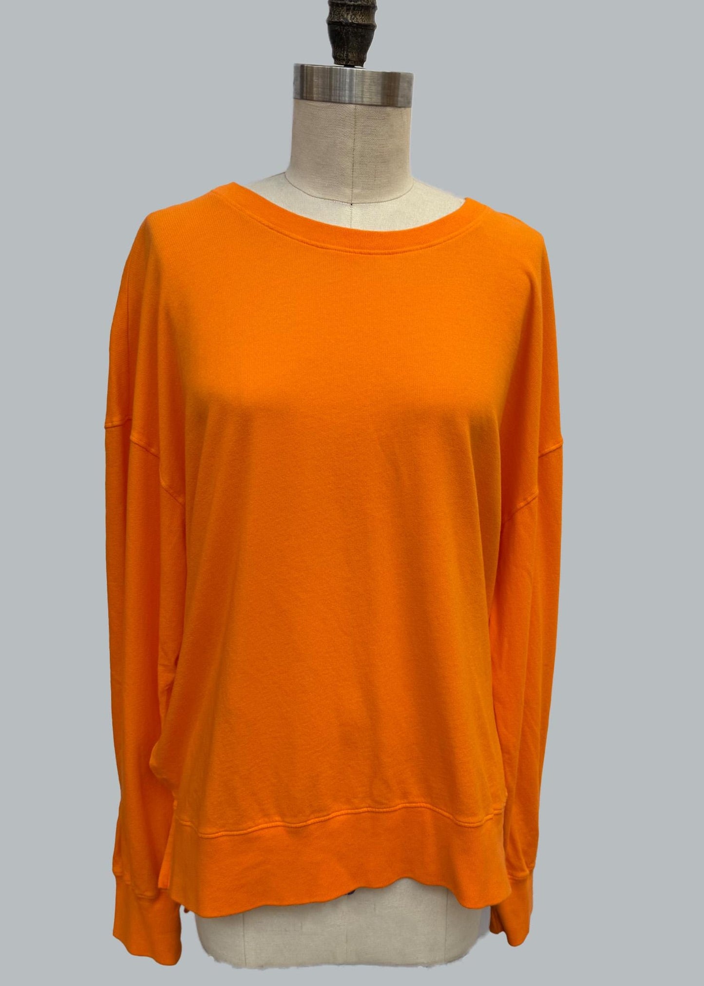 Oversized Cotton French Terry Sweatshirt - Made in USA