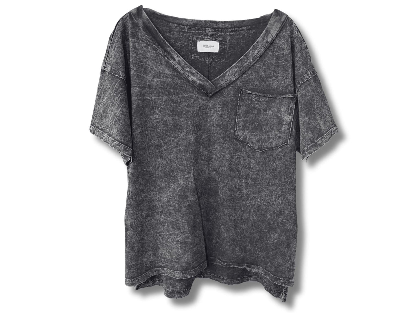 Boho V-Neck Women's Tee, Oversized/Slouchy Fit - Made in USA